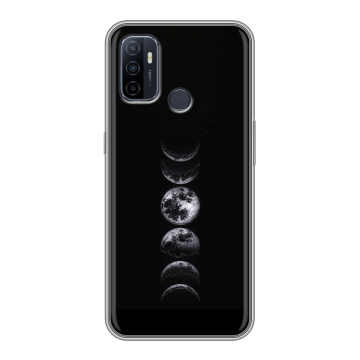 Силиконовый чехол на OPPO A53 с принтом женский