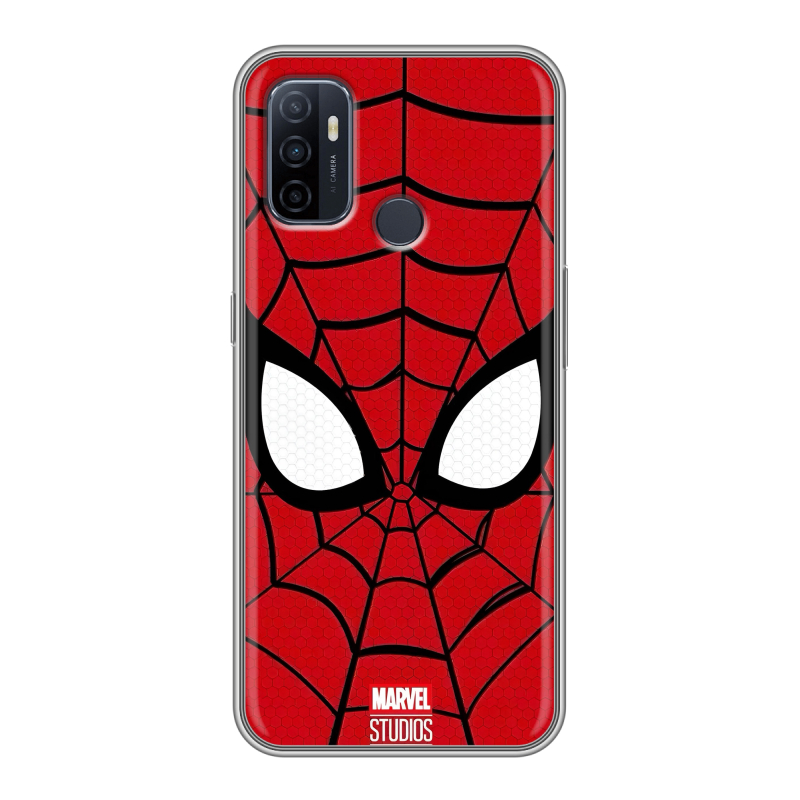 Силиконовый чехол на OPPO A53 с принтом человек паук spiderman Силиконовый чехол на OPPO A53 с принтом человек паук spiderman
