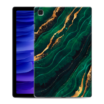 Силиконовый чехол на планшета Samsung Galaxy Tab A7 10.4 (2020) с принтом Мрамор зеленое золото Силиконовый чехол на планшета Samsung Galaxy Tab A7 10.4 (2020) с принтом Мрамор зеленое золото