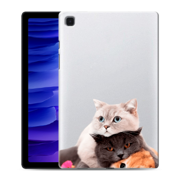 Силиконовый чехол на планшета Samsung Galaxy Tab A7 10.4 (2020) с принтом Кошки Силиконовый чехол на планшета Samsung Galaxy Tab A7 10.4 (2020) с принтом Кошки