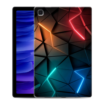 Силиконовый чехол на планшета Samsung Galaxy Tab A7 10.4 (2020) с принтом Абстракция неон Силиконовый чехол на планшета Samsung Galaxy Tab A7 10.4 (2020) с принтом Абстракция неон