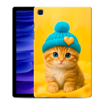 Силиконовый чехол на Samsung Galaxy Tab A7 10.4 (2020) с принтом Котенок в шапке