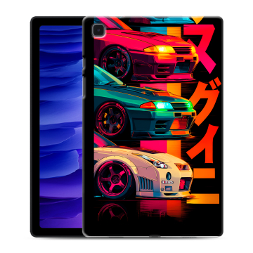 Силиконовый чехол на Samsung Galaxy Tab A7 10.4 (2020) с принтом Гоночные машины