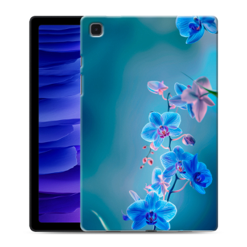 Силиконовый чехол на Samsung Galaxy Tab A7 10.4 (2020) с принтом Голубые цветы
