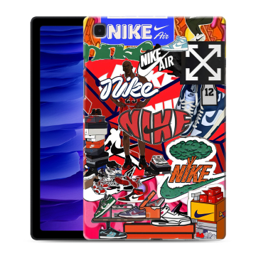 Силиконовый чехол на Samsung Galaxy Tab A7 10.4 (2020) с принтом Найк Nike яркий