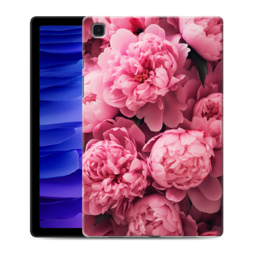 Силиконовый чехол на Samsung Galaxy Tab A7 10.4 (2020) с принтом цветы пионы