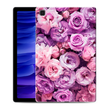 Силиконовый чехол на Samsung Galaxy Tab A7 10.4 (2020) с принтом лавандовые розы Силиконовый чехол на Samsung Galaxy Tab A7 10.4 (2020) с принтом лавандовые розы