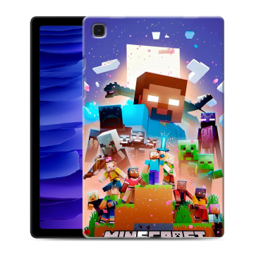 Силиконовый чехол на Samsung Galaxy Tab A7 10.4 (2020) с принтом Майнкрафт Minecraft