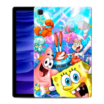 Силиконовый чехол на Samsung Galaxy Tab A7 10.4 (2020) с принтом спанчбоб спанч боб