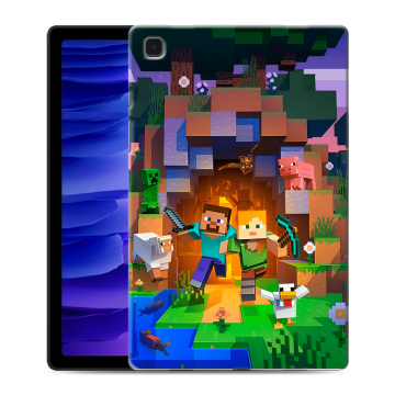 Силиконовый чехол на Samsung Galaxy Tab A7 10.4 (2020) с принтом Майнкрафт Minecraft
