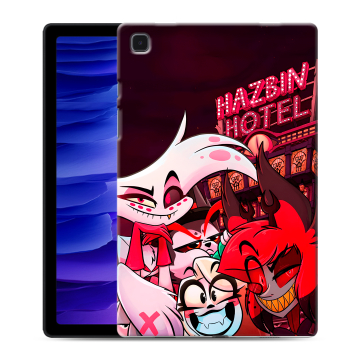 Силиконовый чехол на Samsung Galaxy Tab A7 10.4 (2020) с принтом Hazbin Hotel Отель Хазбин