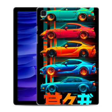 Силиконовый чехол на Samsung Galaxy Tab A7 10.4 (2020) с принтом машины тачки Силиконовый чехол на Samsung Galaxy Tab A7 10.4 (2020) с принтом машины тачки