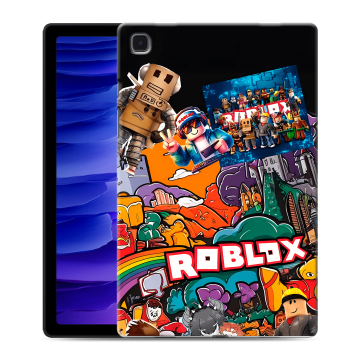 Силиконовый чехол на Samsung Galaxy Tab A7 10.4 (2020) с принтом Roblox Роблокс