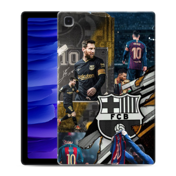 Силиконовый чехол на Samsung Galaxy Tab A7 10.4 (2020) с принтом Messi Barcelona