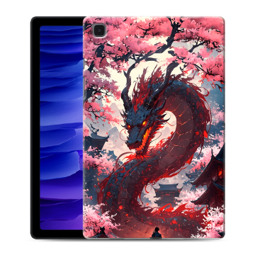 Силиконовый чехол на Samsung Galaxy Tab A7 10.4 (2020) с принтом Дракон Японский
