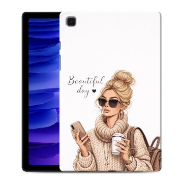 Силиконовый чехол на Samsung Galaxy Tab A7 10.4 (2020) с принтом женский