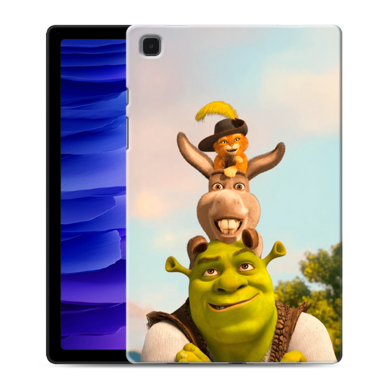 Силиконовый противоударный чехол на Samsung Galaxy Tab A7 10.4 (2020) с принтом Шрек Shrek Силиконовый противоударный чехол на Samsung Galaxy Tab A7 10.4 (2020) с принтом Шрек Shrek