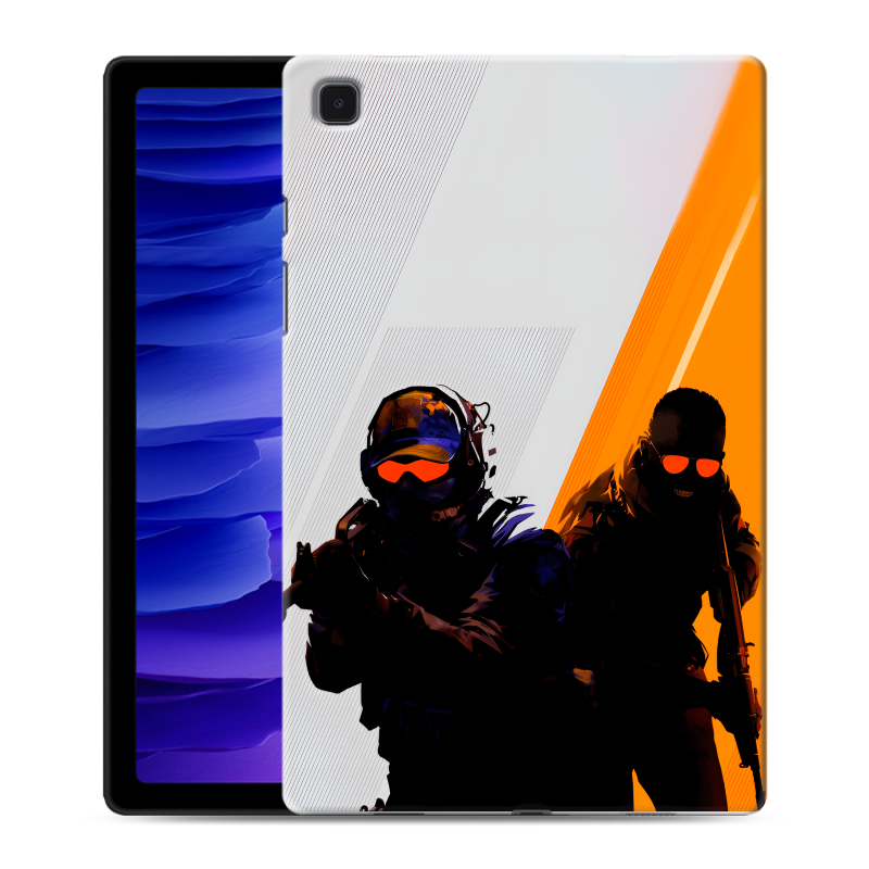 Силиконовый противоударный чехол на Samsung Galaxy Tab A7 10.4 (2020) с принтом Контер страйк Counter strike Силиконовый противоударный чехол на Samsung Galaxy Tab A7 10.4 (2020) с принтом Контер страйк Counter strike