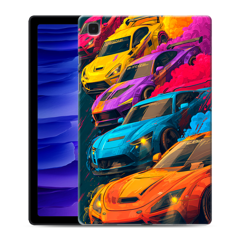 Силиконовый чехол на Samsung Galaxy Tab A7 10.4 (2020) с принтом Тачки Силиконовый чехол на Samsung Galaxy Tab A7 10.4 (2020) с принтом Тачки