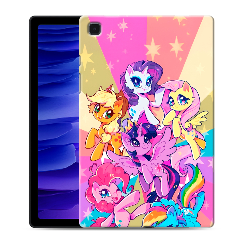 Силиконовый противоударный чехол на Samsung Galaxy Tab A7 10.4 (2020) с принтом My little pony Дружба чудо Силиконовый противоударный чехол на Samsung Galaxy Tab A7 10.4 (2020) с принтом My little pony Дружба чудо