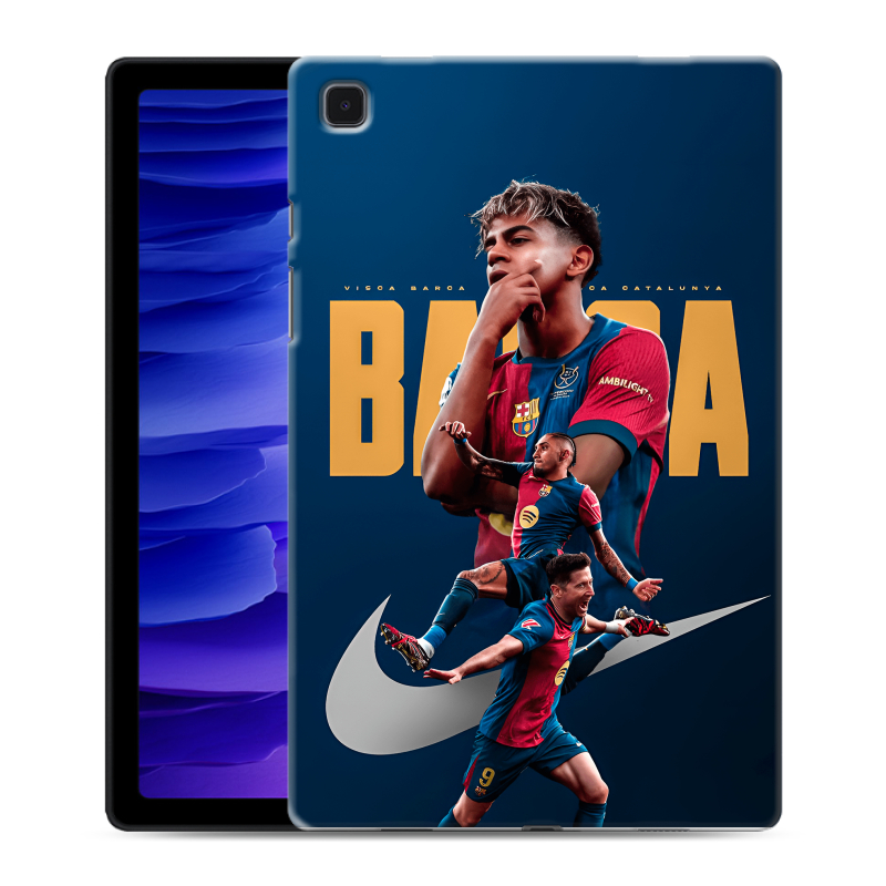 Силиконовый чехол на Samsung Galaxy Tab A7 10.4 (2020) с принтом Барселона Barca Yamal Силиконовый чехол на Samsung Galaxy Tab A7 10.4 (2020) с принтом Барселона Barca Yamal