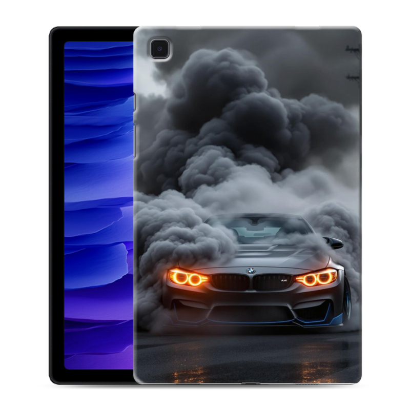 Силиконовый противоударный чехол на Samsung Galaxy Tab A7 10.4 (2020) с принтом BMW БМВ Силиконовый противоударный чехол на Samsung Galaxy Tab A7 10.4 (2020) с принтом BMW БМВ