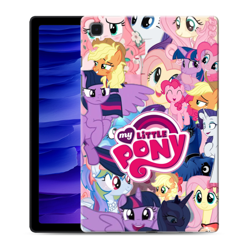 Силиконовый противоударный чехол на Samsung Galaxy Tab A7 10.4 (2020) с принтом My little pony Дружба чудо Силиконовый противоударный чехол на Samsung Galaxy Tab A7 10.4 (2020) с принтом My little pony Дружба чудо