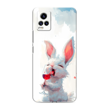 Силиконовый чехол на Vivo V20 с принтом кролик зайчик Силиконовый чехол на Vivo V20 с принтом кролик зайчик