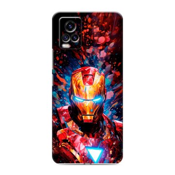 Силиконовый чехол на Vivo V20 с принтом Железный человек Ironman Силиконовый чехол на Vivo V20 с принтом Железный человек Ironman