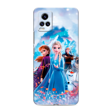 Силиконовый чехол на Vivo V20 с принтом Холодное сердце Frozen Силиконовый чехол на Vivo V20 с принтом Холодное сердце Frozen