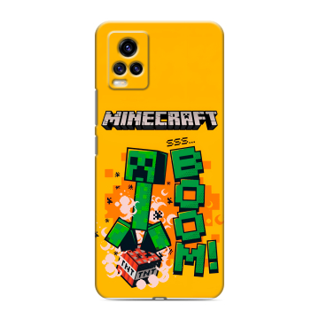 Силиконовый чехол на Vivo V20 с принтом Майнкрафт Minecraft Силиконовый чехол на Vivo V20 с принтом Майнкрафт Minecraft