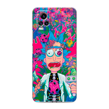 Силиконовый чехол на Vivo V20 с принтом Рик и Морти Rick Morty Силиконовый чехол на Vivo V20 с принтом Рик и Морти Rick Morty
