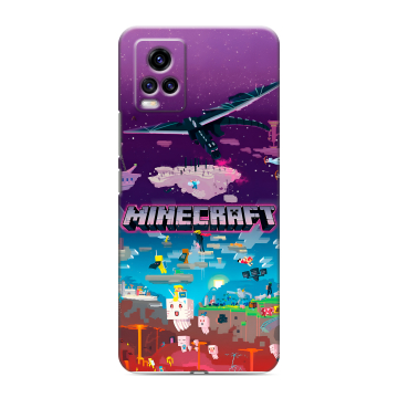 Силиконовый чехол на Vivo V20 с принтом Майнкрафт Minecraft Силиконовый чехол на Vivo V20 с принтом Майнкрафт Minecraft