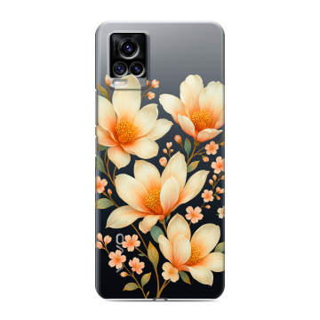 Силиконовый чехол на Vivo V20 с принтом Цветы