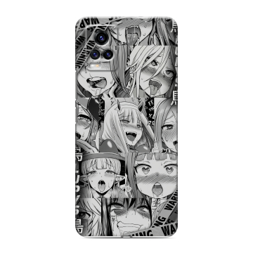 Силиконовый чехол на Vivo V20 с принтом Ahegao Ахегао Аниме