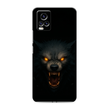 Силиконовый чехол на Vivo V20 с принтом Волк