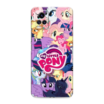 Силиконовый чехол на Vivo V20 с принтом My little pony Дружба чудо