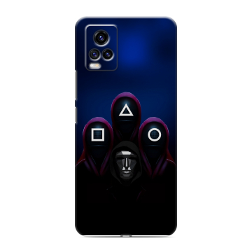 Силиконовый чехол на Vivo V20 с принтом Игра Кальмара