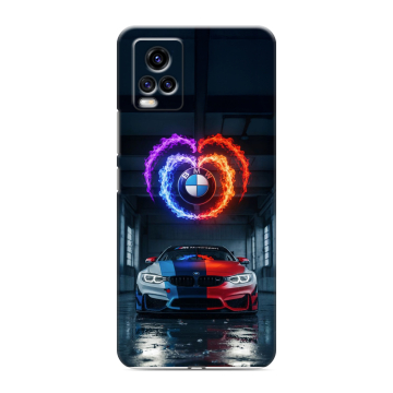 Силиконовый чехол на Vivo V20 с принтом BMW БМВ Силиконовый чехол на Vivo V20 с принтом BMW БМВ