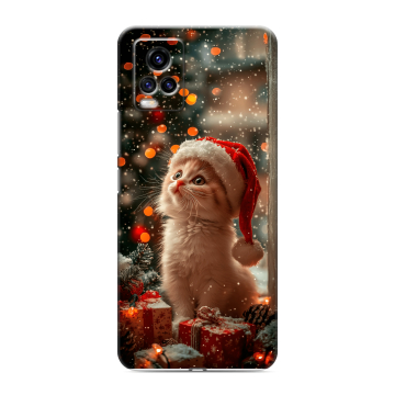 Силиконовый чехол на Vivo V20 с принтом Новый год