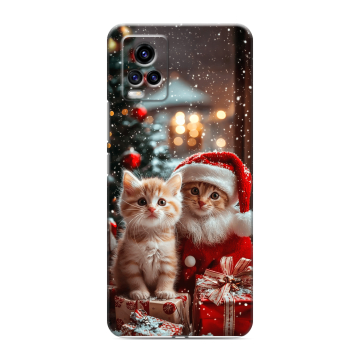 Силиконовый чехол на Vivo V20 с принтом Новый год