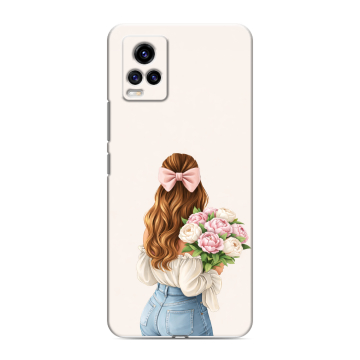 Силиконовый чехол на Vivo V20 с принтом женский Силиконовый чехол на Vivo V20 с принтом женский