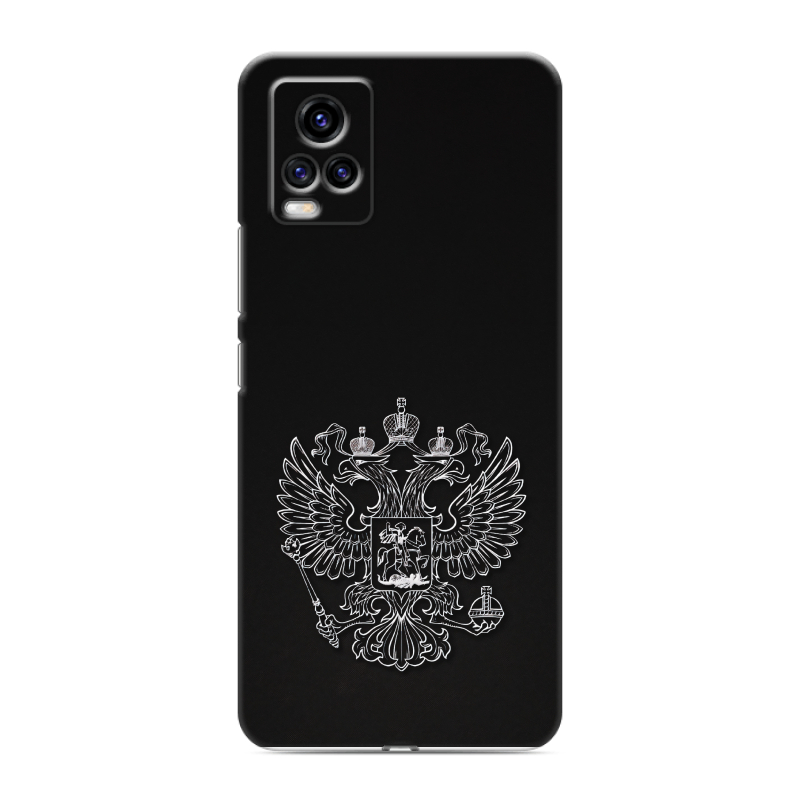 Силиконовый чехол на Vivo V20 с принтом Герб России Силиконовый чехол на Vivo V20 с принтом Герб России
