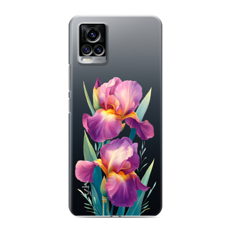 Силиконовый чехол на Vivo V20 с принтом Цветы орхидеи Силиконовый чехол на Vivo V20 с принтом Цветы орхидеи