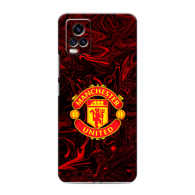 Силиконовый чехол на Vivo V20 с принтом Manchester United Силиконовый чехол на Vivo V20 с принтом Manchester United