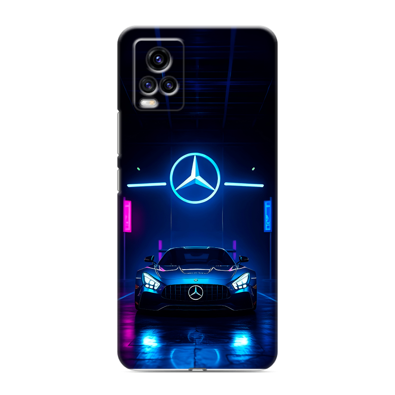 Силиконовый противоударный чехол на Vivo V20 с принтом Mercedes Мерседес Силиконовый противоударный чехол на Vivo V20 с принтом Mercedes Мерседес