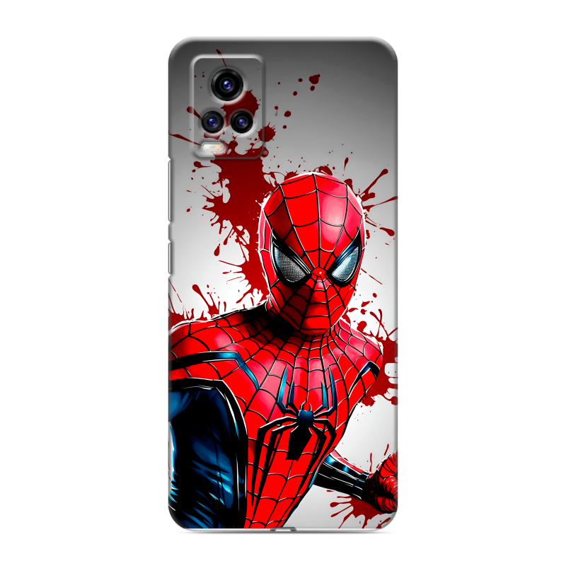 Силиконовый чехол на Vivo V20 с принтом Spiderman Человек паук Силиконовый чехол на Vivo V20 с принтом Spiderman Человек паук