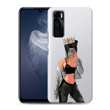 Силиконовый чехол на Vivo V20 SE с принтом Женские принты Силиконовый чехол на Vivo V20 SE с принтом Женские принты
