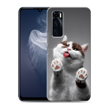 Силиконовый чехол на Vivo V20 SE с принтом Коты