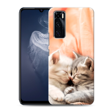 Силиконовый чехол на Vivo V20 SE с принтом Котята Силиконовый чехол на Vivo V20 SE с принтом Котята